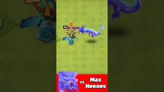 Azure Dragon vs Max Heroes Clash of Clans coc clashofclans [upl. by Semreh18]