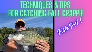 Fall Crappies HOW TO CATCH THEM Try these techniques [upl. by Bunns]