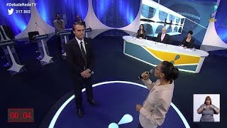 Em debate na RedeTV Marina Silva confronta Jair Bolsonaro sobre direito das mulheres [upl. by Menzies]