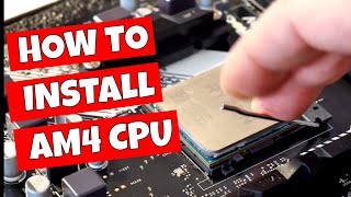 How To Install AMD AM4 Ryzen CPU For Beginners [upl. by Oiruam]