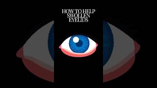 How to help swollen eyelids  eye infections health shorts [upl. by Jobi]