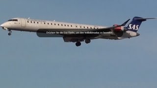 Scandinavian Airlines I Canadair Regional Jet CRJ900 I Landing [upl. by Yleen]