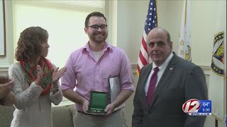 Man honored for saving coworker during Rite Aid stabbing [upl. by Idyh]