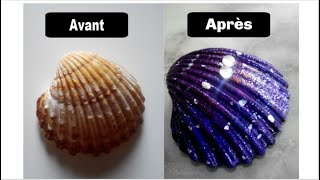 DIYCOMMENT DECORER UN SIMPLE COQUILLAGE DE MER  TUTO FACILE [upl. by Sloan]