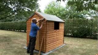 DIY Shed Felt Roof Installation How to Fix a Felt Roof to a Garden Shed amp Tips for Waterproofing [upl. by Ahsiekim]