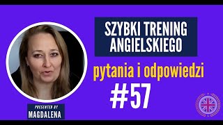 Szybki Trening Angielskiego  Pytania I Odpowiedzi  meeting 57 [upl. by Pomeroy]