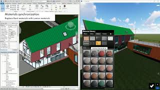Lumion LiveSync for Revit  Materials synchronization [upl. by Ailekat]