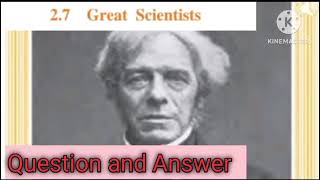 7th English lesson 27 Great Scientists Question and Answers [upl. by Annerb]