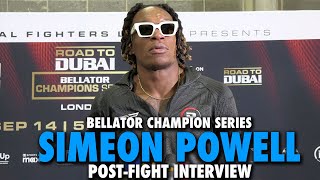 Simeon Powell Seeks Bigger Challenges After Split Decision Win  Bellator London [upl. by Ravel]