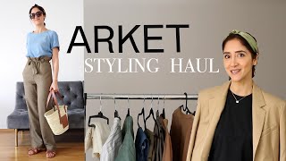 Huge Arket TryOn Haul and Styling Ideas  Coat  Blazers  Shorts  Trousers  Dress  Tops  Shoes [upl. by Chinua]