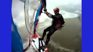 Windsurfing Caseville MI August 14 2011 Lake Huron [upl. by Anomahs]