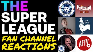 FAN CHANNELS REACT TO EUROPEAN SUPER LEAGUE [upl. by Canada]