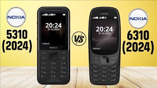 Nokia 5310 2024 Vs Nokia 6310 2024 Button Mobile [upl. by Oiramed]