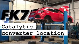 Where is the Catalytic Converter on a 15 Honda Civic  fk7 hondacivic catalyticconverter [upl. by Seiden]