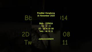 PREDIKSI HK 16 NOVEMBER 2023  ANGKA JITU  RUMUS JITU [upl. by Forsta647]