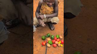 Hadza hunters preparing their favorite meal today middle of nowhere ‼️😲😀hadzabetribe villagelife [upl. by Junia438]