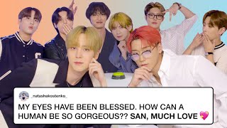 ATEEZ Competes in a Compliment Battle  Teen Vogue [upl. by Garold]