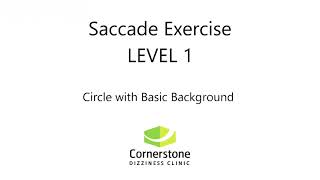 Vestibular amp Concussion Exercise  Saccade Level 01 [upl. by Aiken]