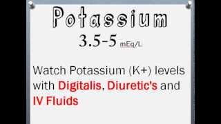 Quick and Easy Overview of Potassium Hyperkalemia Hypokalemia Under 4 mins [upl. by Aliahkim851]