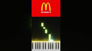 McDonalds Theme Song Jingle  Im Lovin It Enhanced Visuals  piano music mcdonalds [upl. by Yellhsa718]