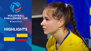 🇺🇦 UKR vs 🇨🇴 COL  Highlights Final 34  Womens Challenger Cup 2023 [upl. by Dnomder]