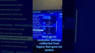 Jarvis real controller settingsthey gave me aimbot [upl. by Azzil46]