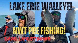 LAKE ERIE WALLEYE FISHING WITH NWT PRO DAVID LANDSTEINER April 14 [upl. by Hasile]