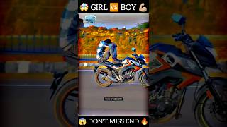 Girls VS boys 🤯🥺❤️‍🔥 bikergirl bikestunt motovlog shorts livebigagency 4rabetind [upl. by Bertelli]