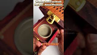 Wooden Sambrani Stand Shape Dhoop Agarbatti Stand Incense Sticks Holder  Dhoop stand making [upl. by Edgell544]