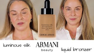 New Armani Luminous Silk Liquid Bronzer  Three Ways to Use [upl. by Netneuq]