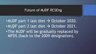 MFD MJDF MFDS part 2 whats the difference [upl. by Brodench]