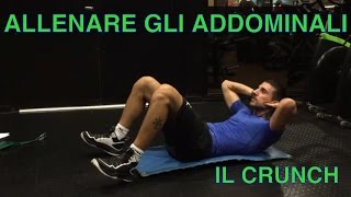 Crunch addominali  piedi a terra e gambe a 45gradi [upl. by Eire531]