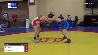 2018 Marine Corps US OpenUWW Junior Freestyle 97 Con Semis  Quinn Miller CWC Vs Jake Boyd OK [upl. by Larrabee655]