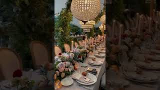 Talk about flora and FAWNING over this jawdropping installation 😍 wedding weddingvideo [upl. by Joelynn]