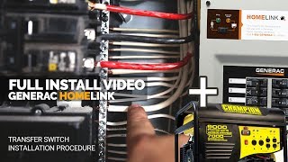 How I Installed the Generac Generator Transfer Switch  Full Install  Home Link [upl. by Leryt]