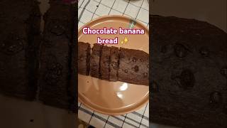 Chocolate banana bread ✨️🫶 shorts [upl. by Teemus678]