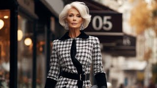 Elegance and Style at Any Age Spring Outfits 2024 London Street Fashion [upl. by Koloski171]