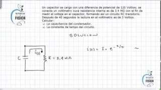 Circuito RC Transitorio sin Fuentes  RC Circuit  Video 166 [upl. by Stubbs]