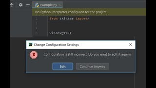 No python interpreter configured for the project Pycharm configuration is still incorrect  2022 [upl. by Debbie]