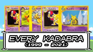 Every Kadabra Pokémon Card Ever 1999  2021 Shorts [upl. by Nileak]