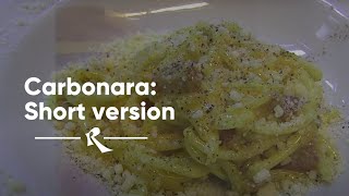 How to make carbonara short version [upl. by Lagiba]