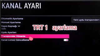 Trt 1 frekans ayarlama LG trt 1 ayarlama trt1 [upl. by Bergeman]