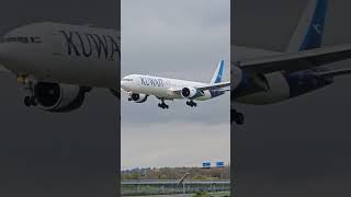 Kuwait Airways landing at LHR Runway 09L from DOH ✈️🇰🇼 PlaneSpotting LHR KuwaitAirways [upl. by Haniraz]