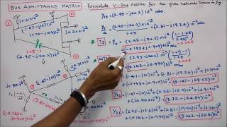 BUS ADMITTANCE MATRIX  PART  17  ONE PROBLEM  INCLUSION OF OFFNOMINAL TAP SETTING TRANSFORMER [upl. by Ulrica]