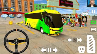 Coach Bus Simulator City Off road long Vehicle Euro Bus Simulator Driving androidgameplay 8 [upl. by Yonita]