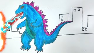 🎉It’s Godzilla’s birthday🎉 godzilla godzilladrawing kiddrawing drawingforkids🐲 🐲 [upl. by Nitsrik16]