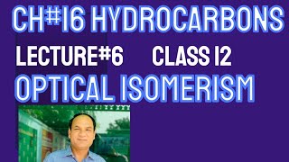 Ch16 Lec6Optical Isomerism Chiral Carbonplane of symmetry optical activity polarimeter [upl. by Siuqaj242]