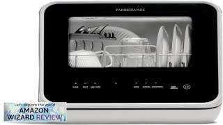 Farberware Portable Countertop Dishwasher with 5Liter Builtin Water Tank 5Program System Review [upl. by Ahseyn]