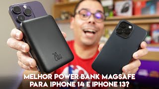 QUAL O MELHOR POWER BANK COM MAGSAFE PARA IPHONE 14 E IPHONE 13 [upl. by Thorn]