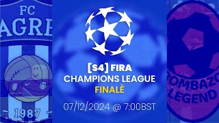 LIVE 🔴 S4  ZAGREB VS BOMBAZO  FIRA  CHAMPIONS LEAGUE  FINAL [upl. by Lamoree335]